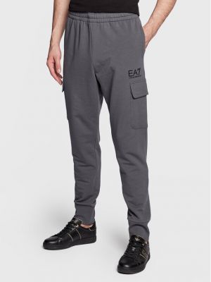 Pantaloni tuta Ea7 Emporio Armani grigio