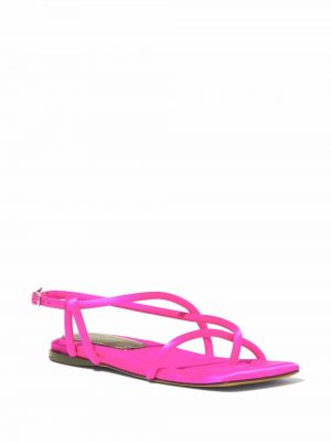 Satin sandale ohne absatz Proenza Schouler pink