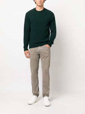 Sweter wełniany z wełny merino Ps Paul Smith zielony