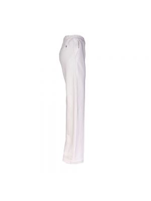 Haftowane spodnie sportowe z kieszeniami Dondup białe