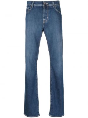Straight jeans mit stickerei Jacob Cohën blau