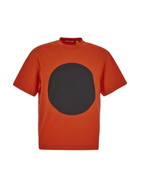 T-shirt z nadrukiem Moncler - Czerwony