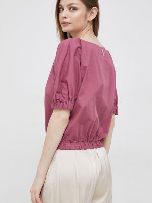 Однотонна блуза Deha рожева