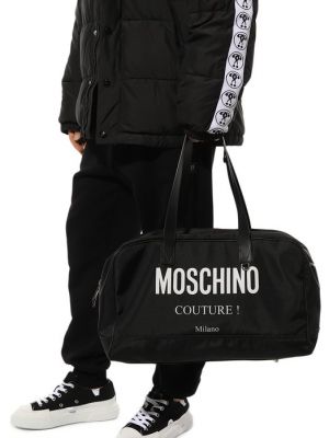 Дорожная сумка Moschino черная