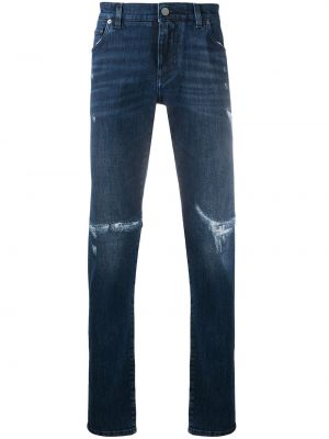 Nødlidende skinny jeans Dolce & Gabbana blå