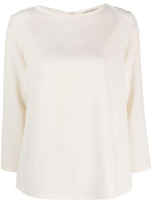 Блуза с кръгло деколте Antonelli бяло