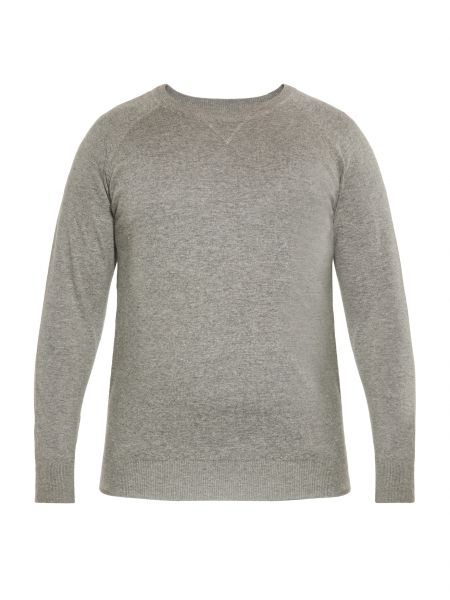 Меланжов пуловер Tuffskull сиво