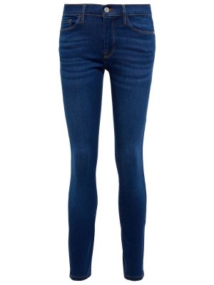 Skinny džíny s vysokým pasem Frame modré