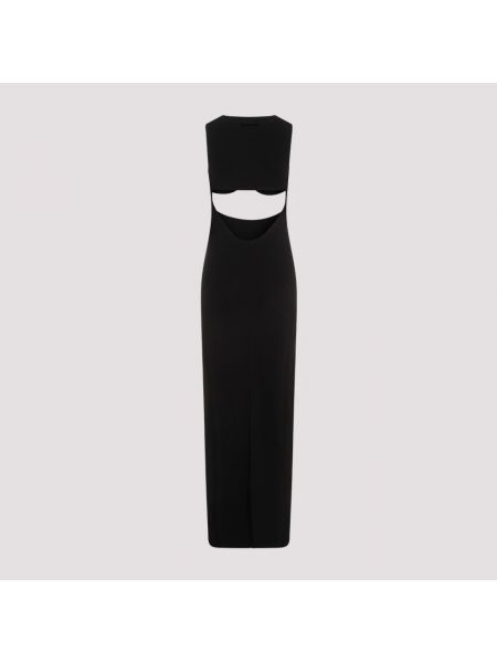 Sukienka długa bez rękawów Jean Paul Gaultier czarna