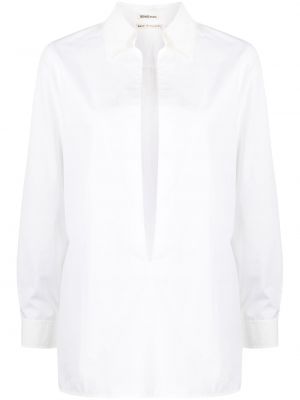 Риза с v-образно деколте Hermès бяло