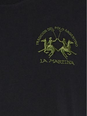 Priliehavé tričko La Martina čierna