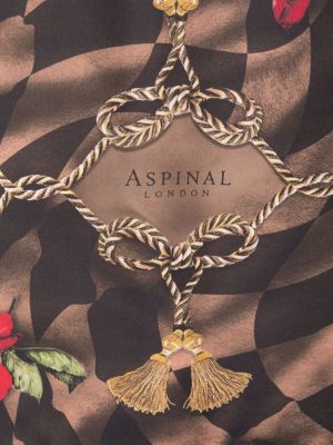 Hedvábný šál s argylovým vzorem Aspinal Of London