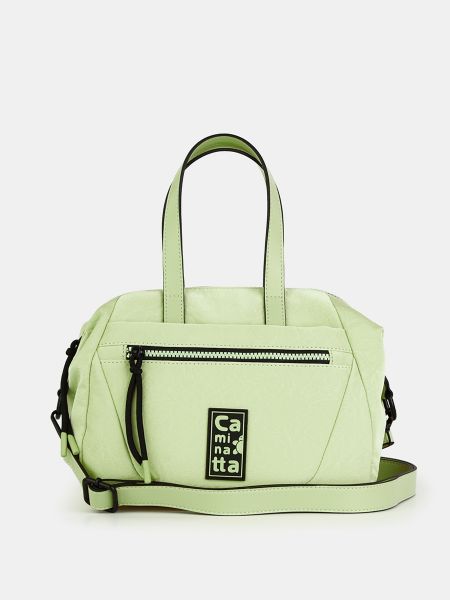 Bolsa de hombro con cremallera Caminatta verde