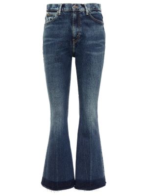 Bootcut džínsy s vysokým pásom Polo Ralph Lauren modrá