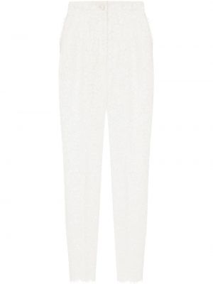 Pantaloni dritti Dolce & Gabbana bianco