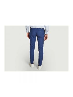 Pantalones chinos slim fit de algodón Jagvi. Rive Gauche azul