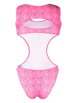 Badeanzug mit print Marine Serre pink