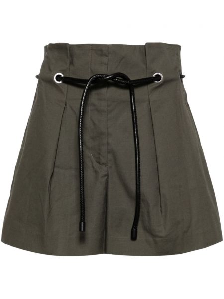 Shorts taille haute plissées 3.1 Phillip Lim vert