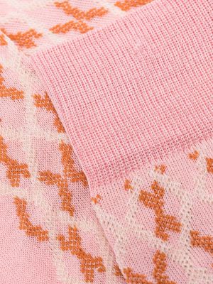 Calcetines con estampado de rombos Marni rosa