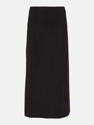 Asymetrické dlouhá sukně The Row černé