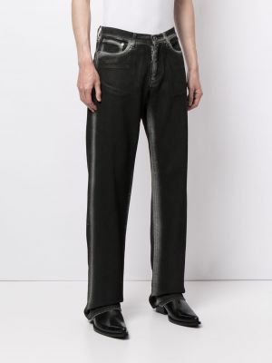 Pruhované straight fit džíny s potiskem Off-white