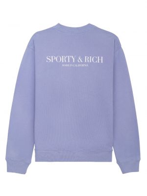 Sweatshirt mit rundhalsausschnitt Sporty & Rich lila