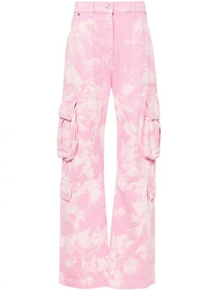 Карго панталони с tie-dye ефект Msgm розово