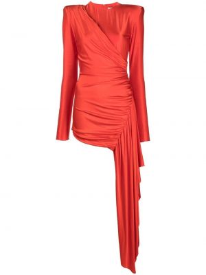 Drapované večerné šaty Alexandre Vauthier červená