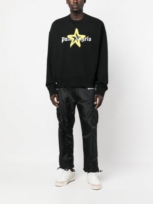 Stern sweatshirt mit print Palm Angels schwarz