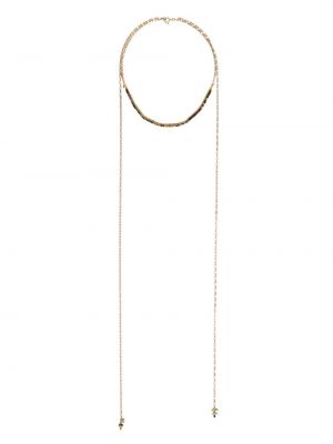 Drapovaný náhrdelník Isabel Marant zlatá