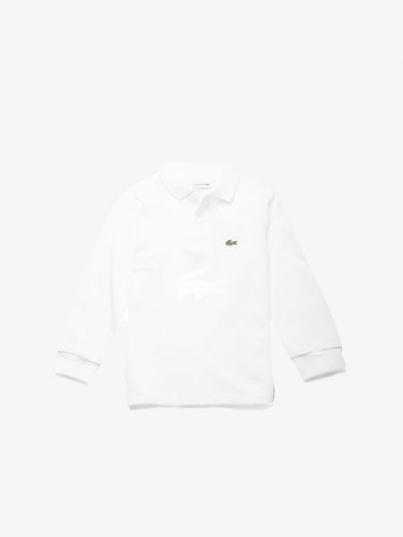Рубашка-поло с длинными рукавами Lacoste белый