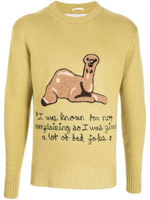 Jersey de alpaca de tela jersey Bode amarillo