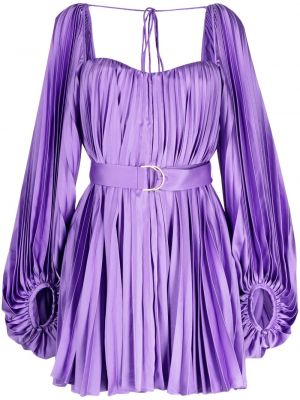 Plisované koktejlové šaty Acler fialové