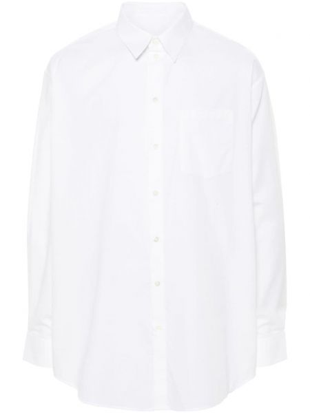 Βαμβακερό πουκάμισο Helmut Lang λευκό
