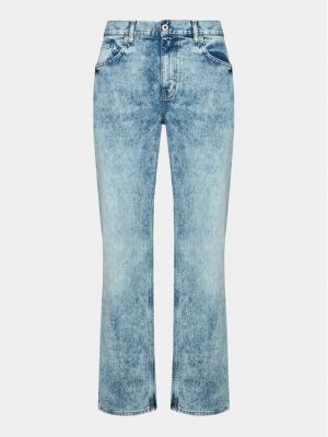 Дънки straight leg Karl Lagerfeld Jeans синьо