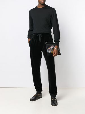 Jersey slim fit de punto de tela jersey Dolce & Gabbana negro