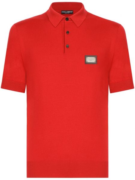Polo krekls Dolce & Gabbana sarkans