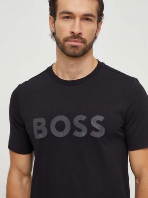 Тениска с дълъг ръкав с принт Boss Green
