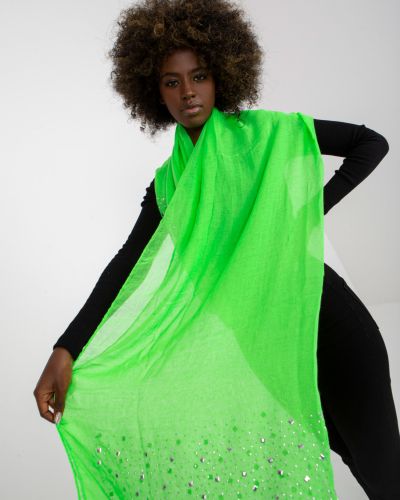 Šátek s aplikacemi Fashionhunters zelený