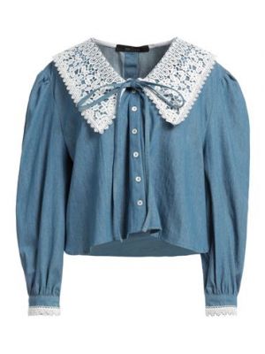 Camisa vaquera de algodón Rokh azul