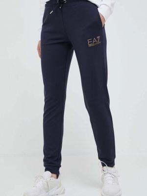 Sportovní kalhoty s potiskem Ea7 Emporio Armani černé