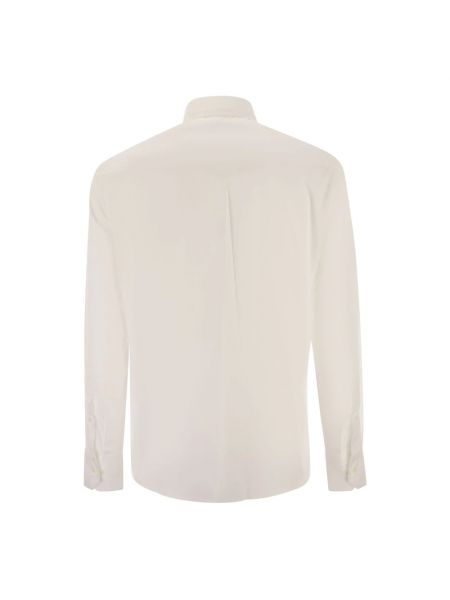 Camisa de algodón Brunello Cucinelli blanco