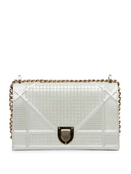 Чанта за ръка Christian Dior Pre-owned сребристо