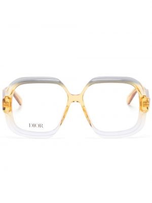Lunettes de vue transparentes Dior Eyewear jaune