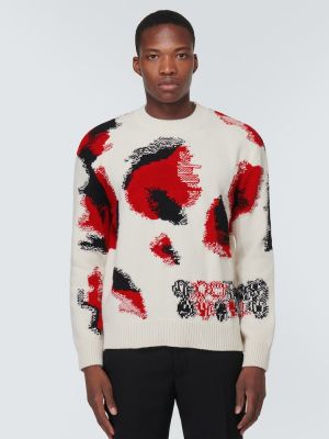 Памучен вълнен пуловер Alexander Mcqueen