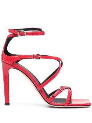 Sandale cu toc Giuseppe Zanotti roșu