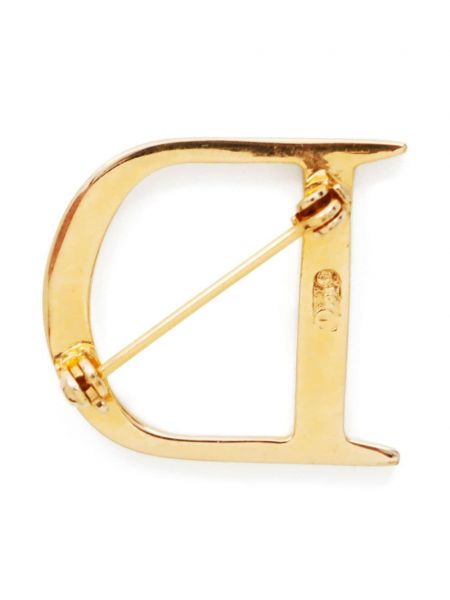 Brož Christian Dior Pre-owned zlatá