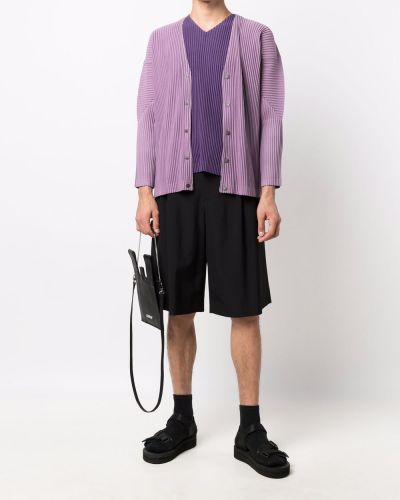 Camiseta sin mangas plisada Homme Plissé Issey Miyake violeta