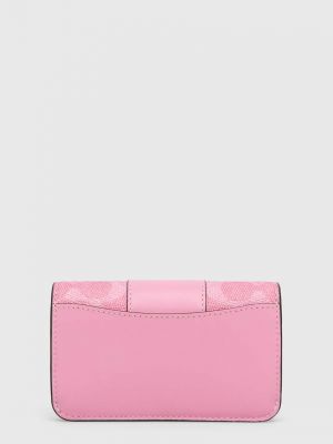 Usnjena denarnica Coach roza