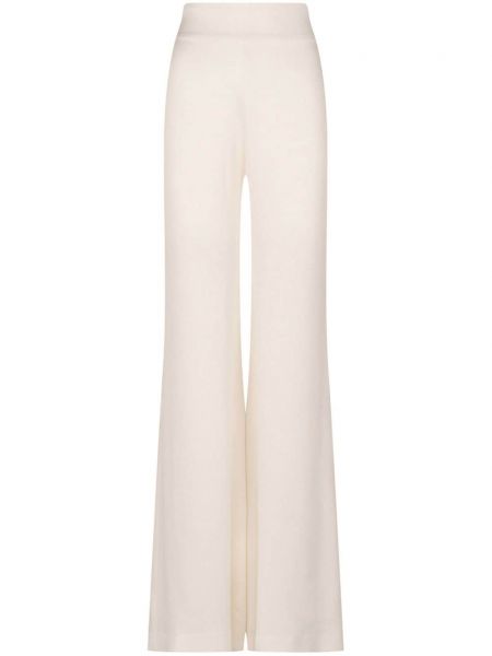 Světlicové kalhoty relaxed fit Silvia Tcherassi bílé